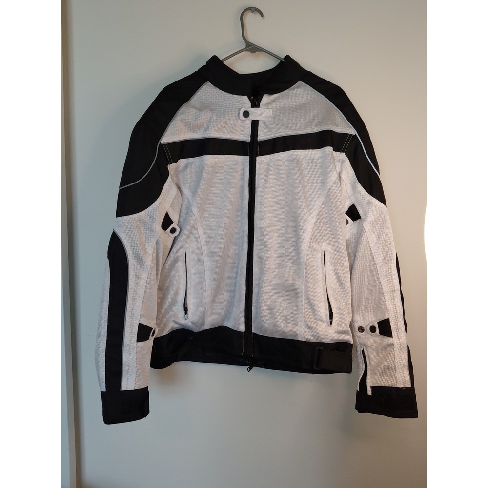 BILT Size L Mens Reinforced Elbows Full Zip Snap Pocket Motorcycle Jacket  $289